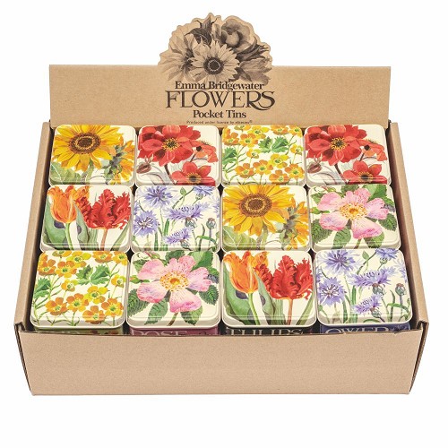 Pocket Tins Flowers - 6 Assorti